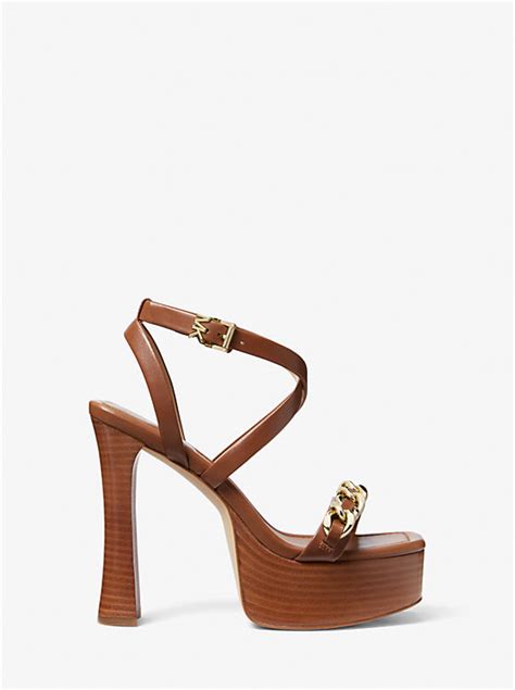 michael kors stiefeletten paloma|Paola Chain Embellished Leather Platform Sandal.